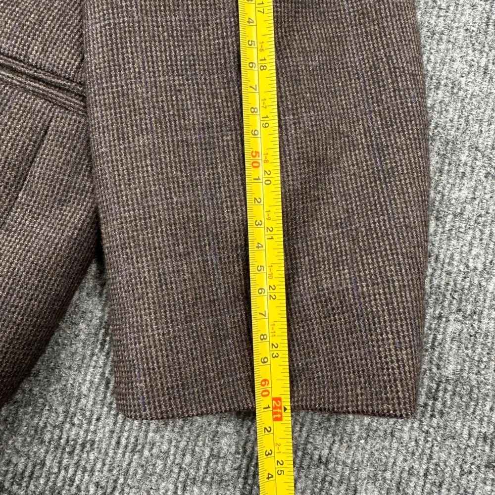 Lauren Ralph Lauren Blazer Mens 44R Plaid Brown Modern Business